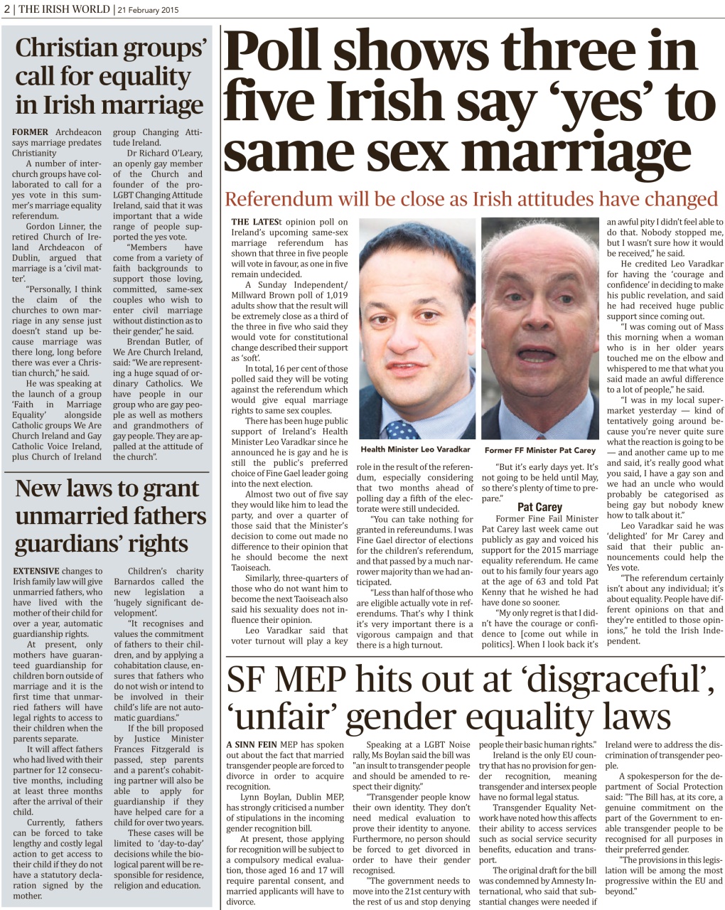 Irish World Preview Pages