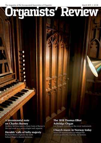 Organists' Review issue March 2015