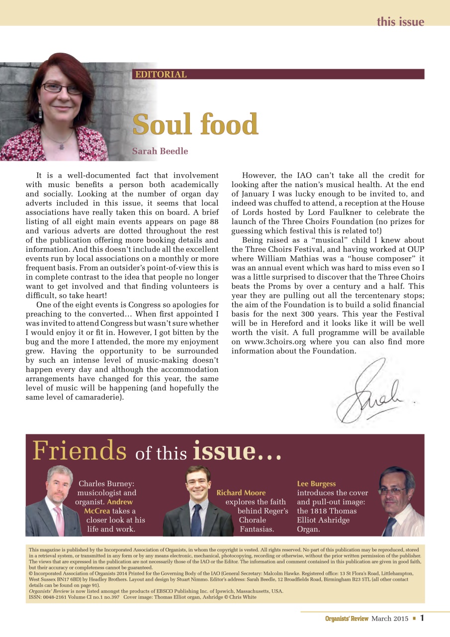 Organists' Review Preview Pages