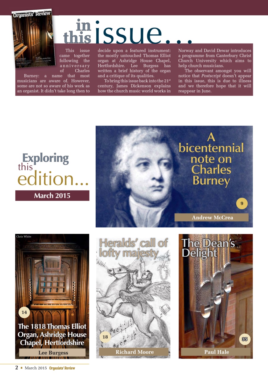 Organists' Review Preview Pages