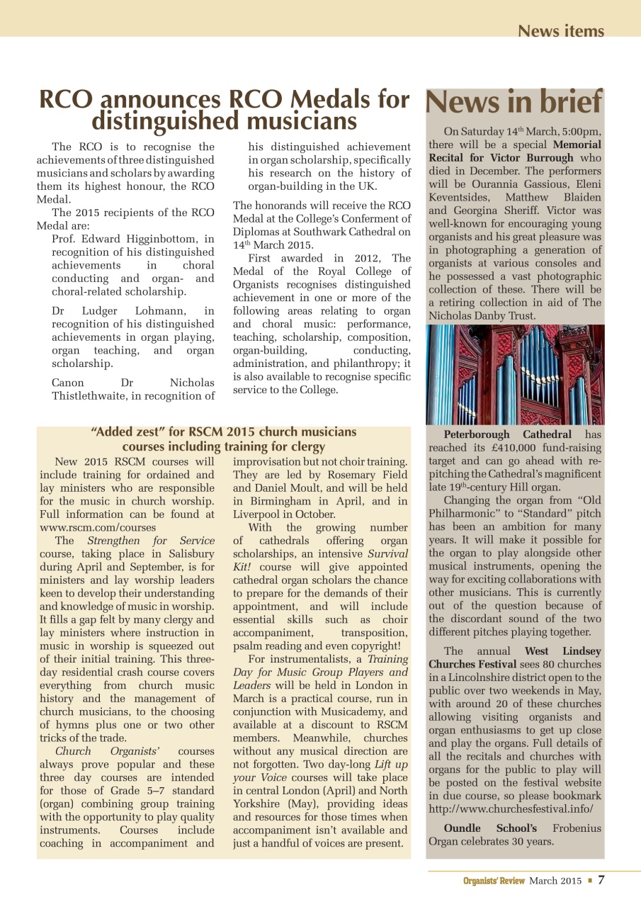 Organists' Review Preview Pages