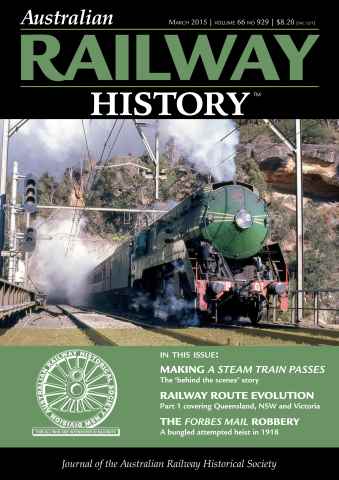 Australian Railway History issue Mar-15