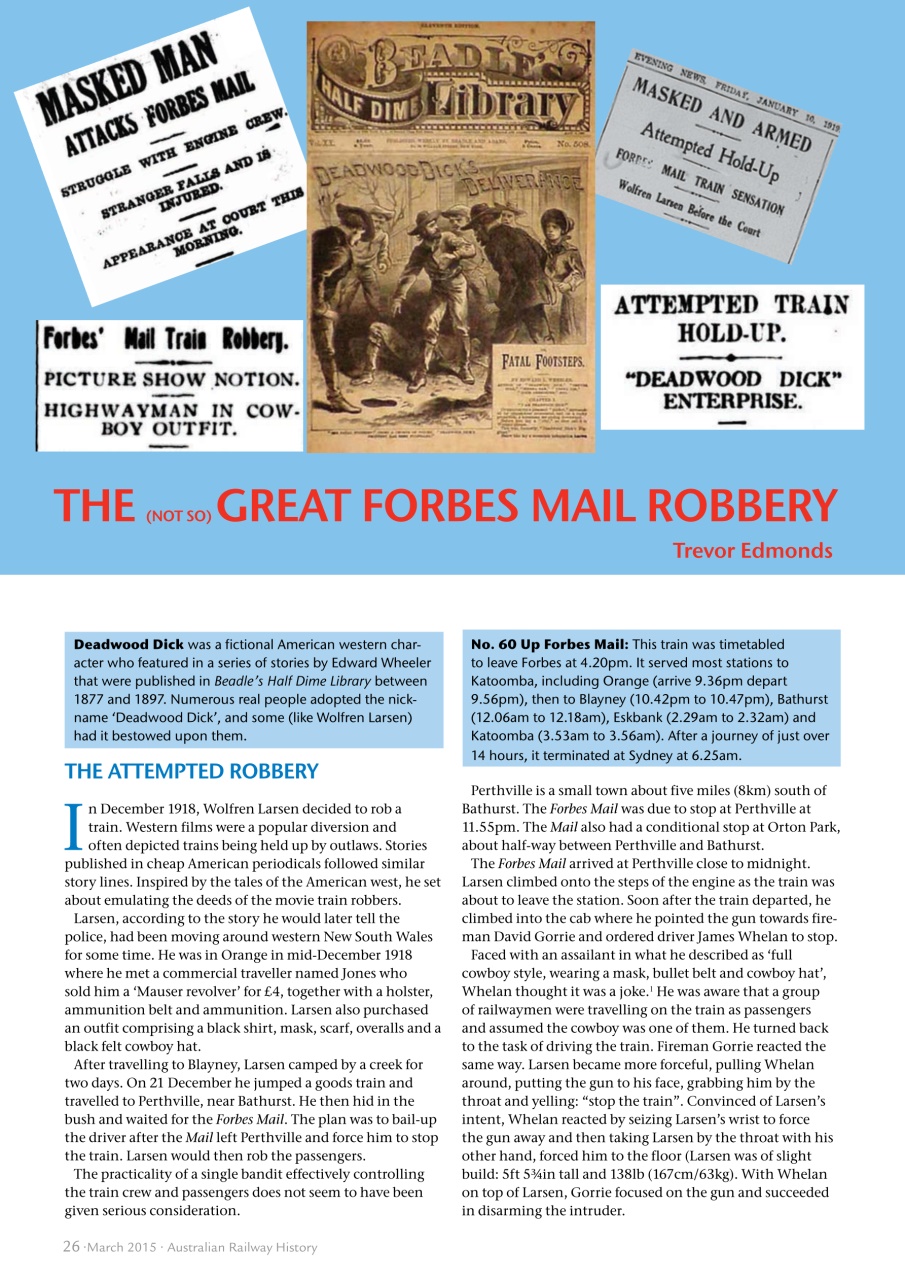 Australian Railway History Preview Pages