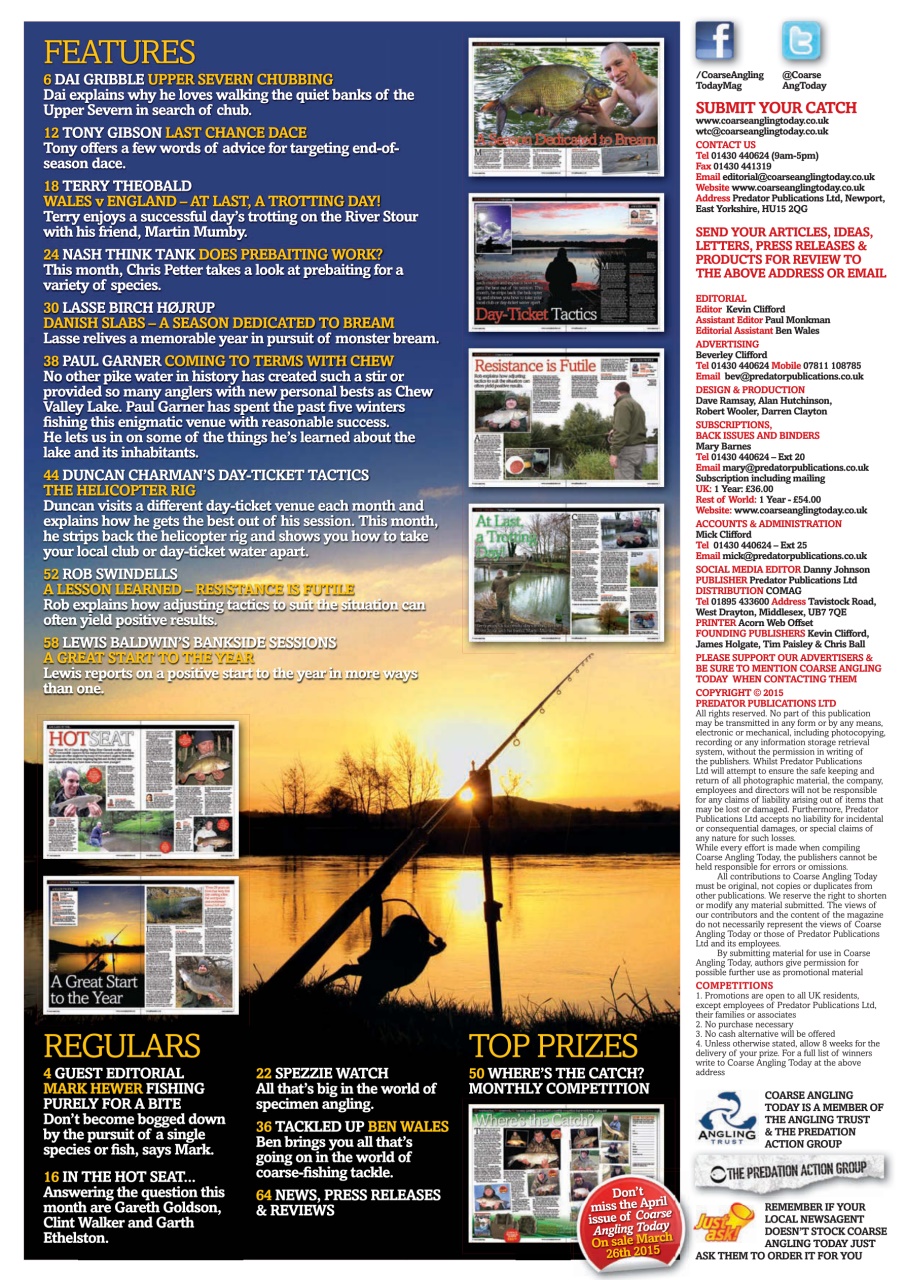 Coarse Angling Today Preview Pages