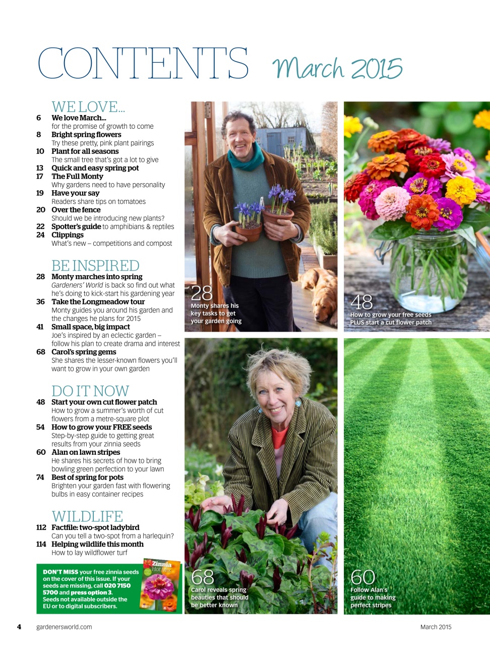 BBC Gardeners’ World Magazine Preview Pages