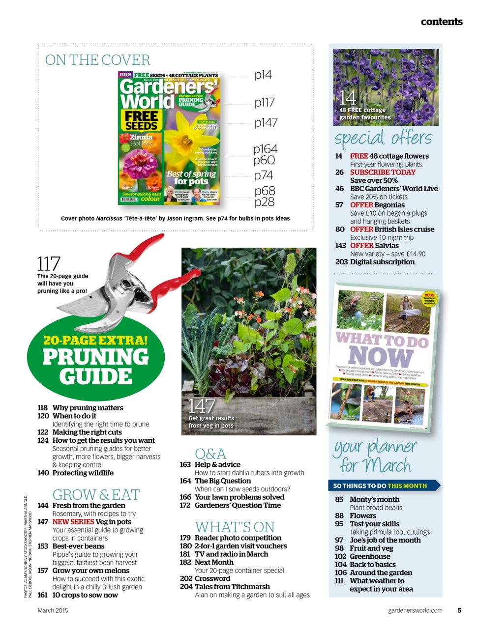 BBC Gardeners’ World Magazine Preview Pages
