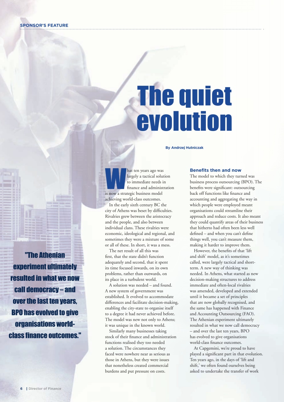 Director of Finance Preview Pages