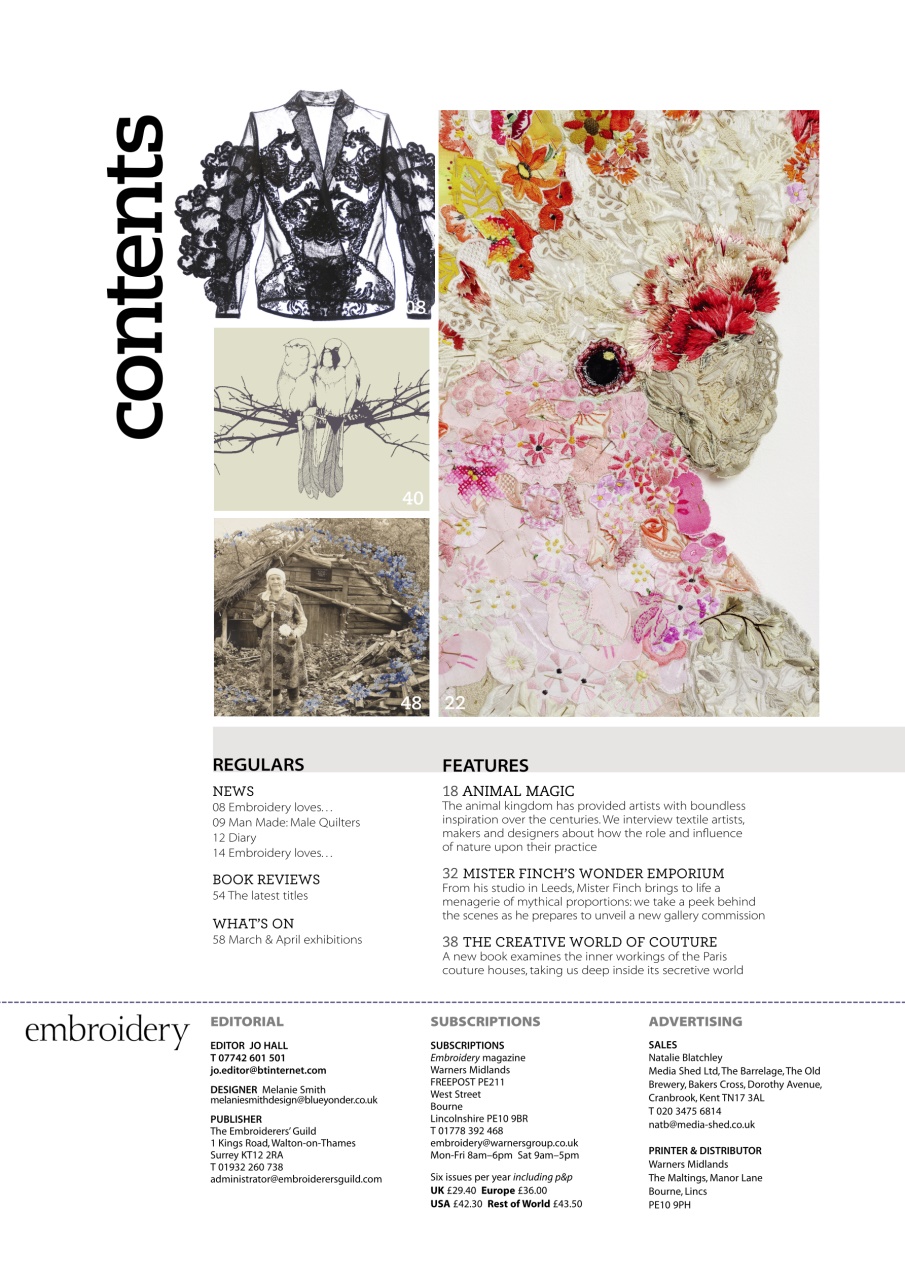 Embroidery Magazine Preview Pages