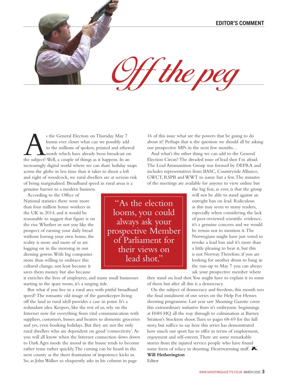 Shooting Gazette Preview Pages