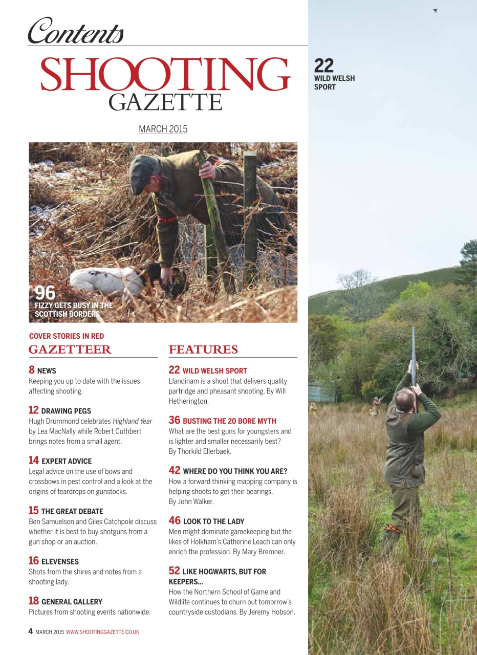 Shooting Gazette Preview Pages
