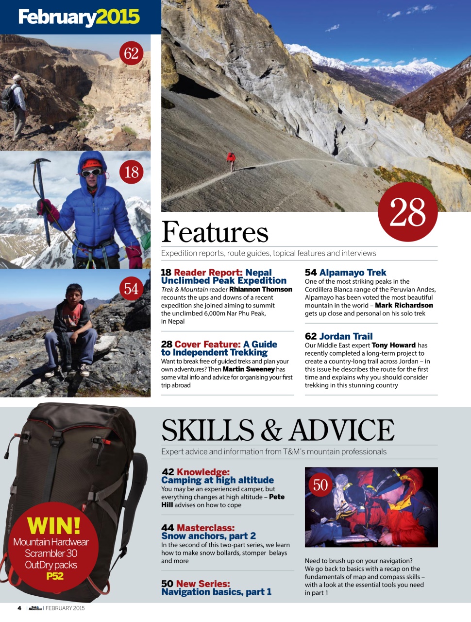 Trek & Mountain Magazine Preview Pages