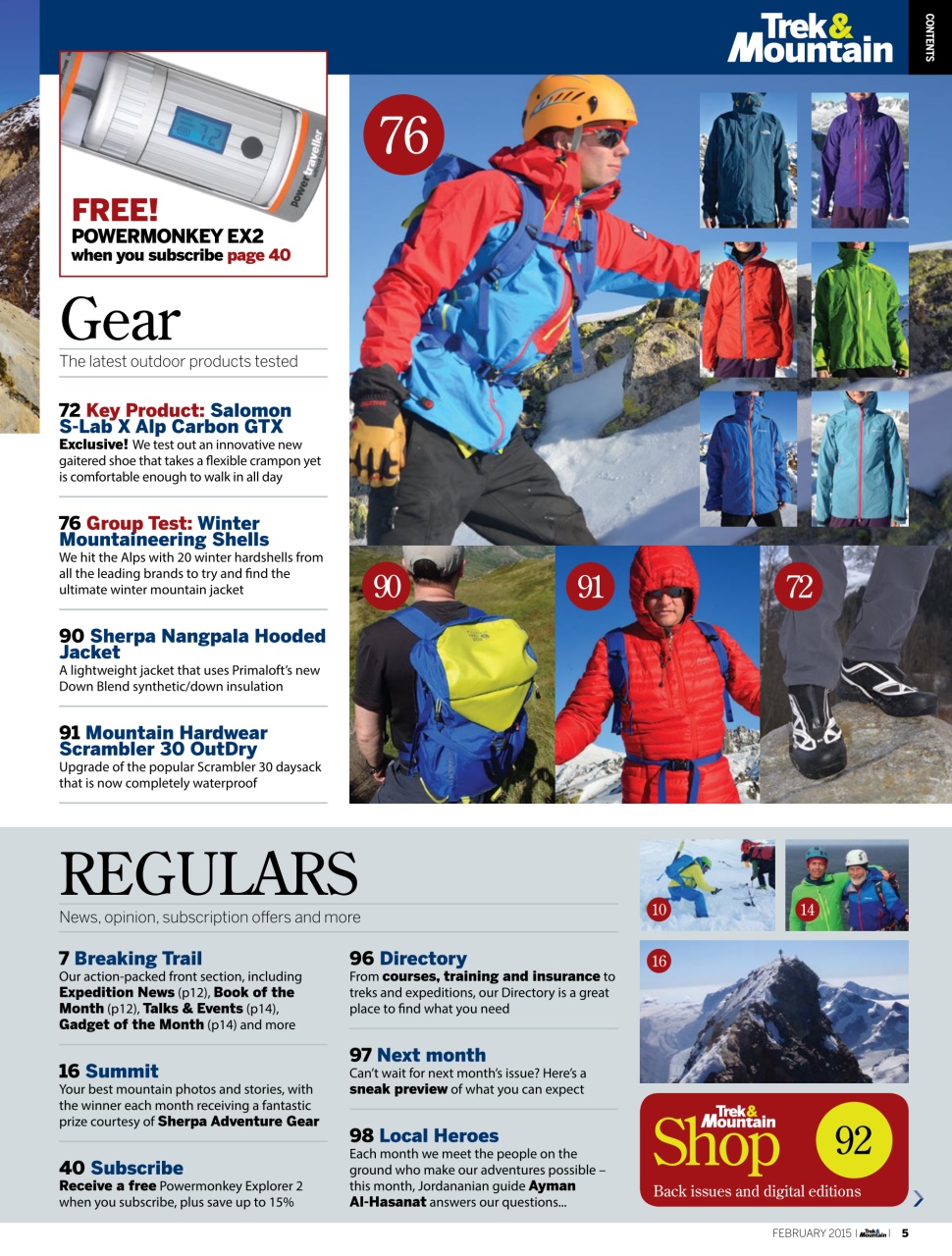 Trek & Mountain Magazine Preview Pages