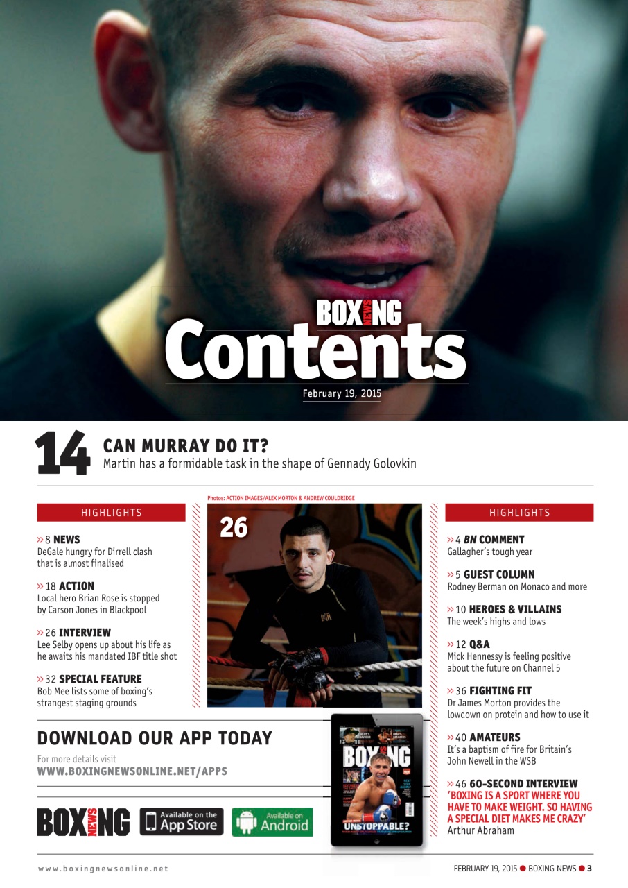 Boxing News Preview Pages