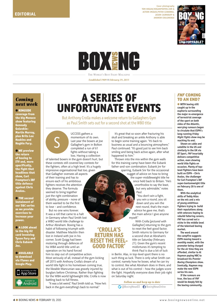 Boxing News Preview Pages