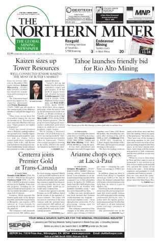 The Northern Miner issue Vol. 101 No. 1