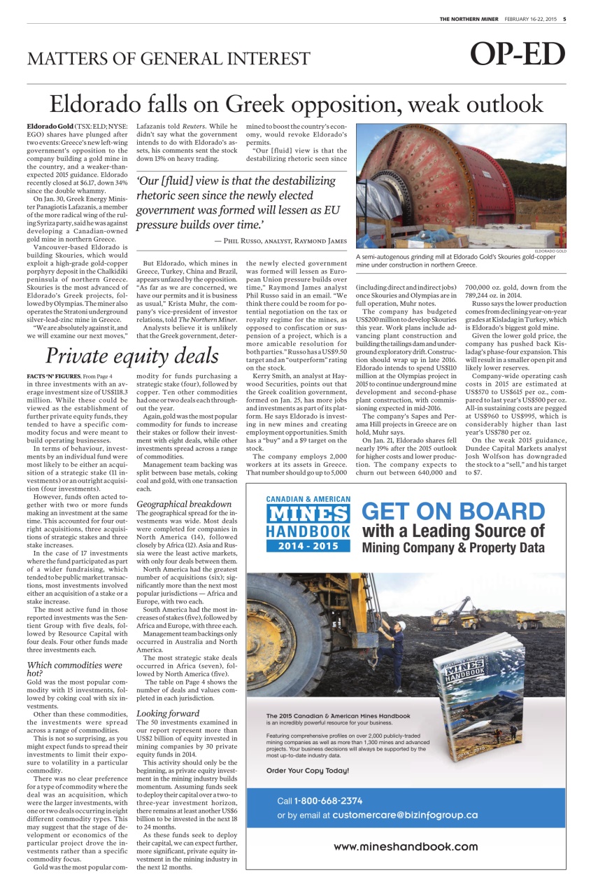 The Northern Miner Preview Pages