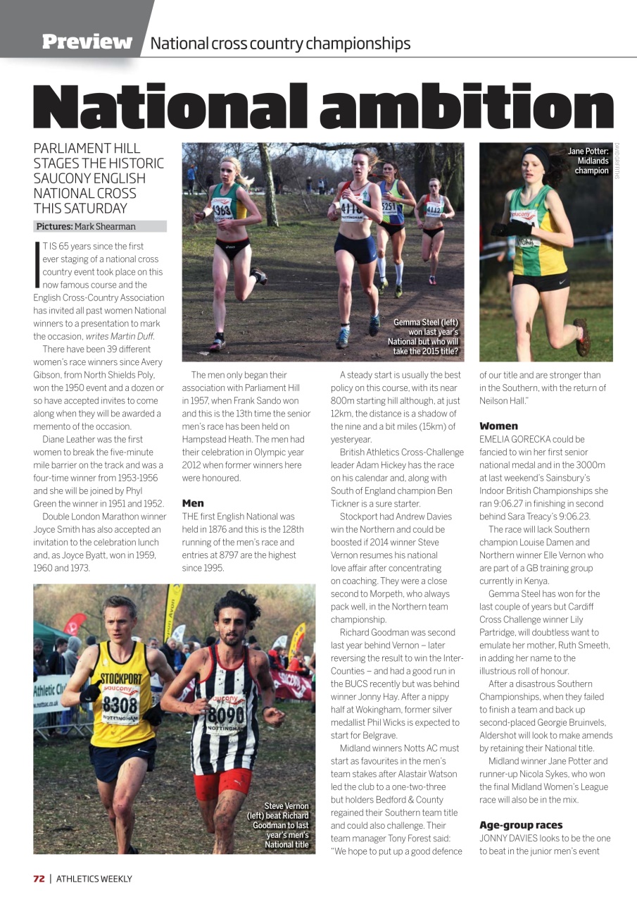 AW – Athletics Weekly Magazine Preview Pages