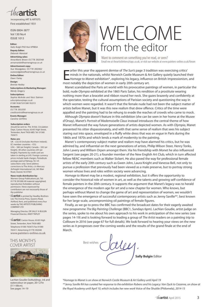 The Artist Preview Pages