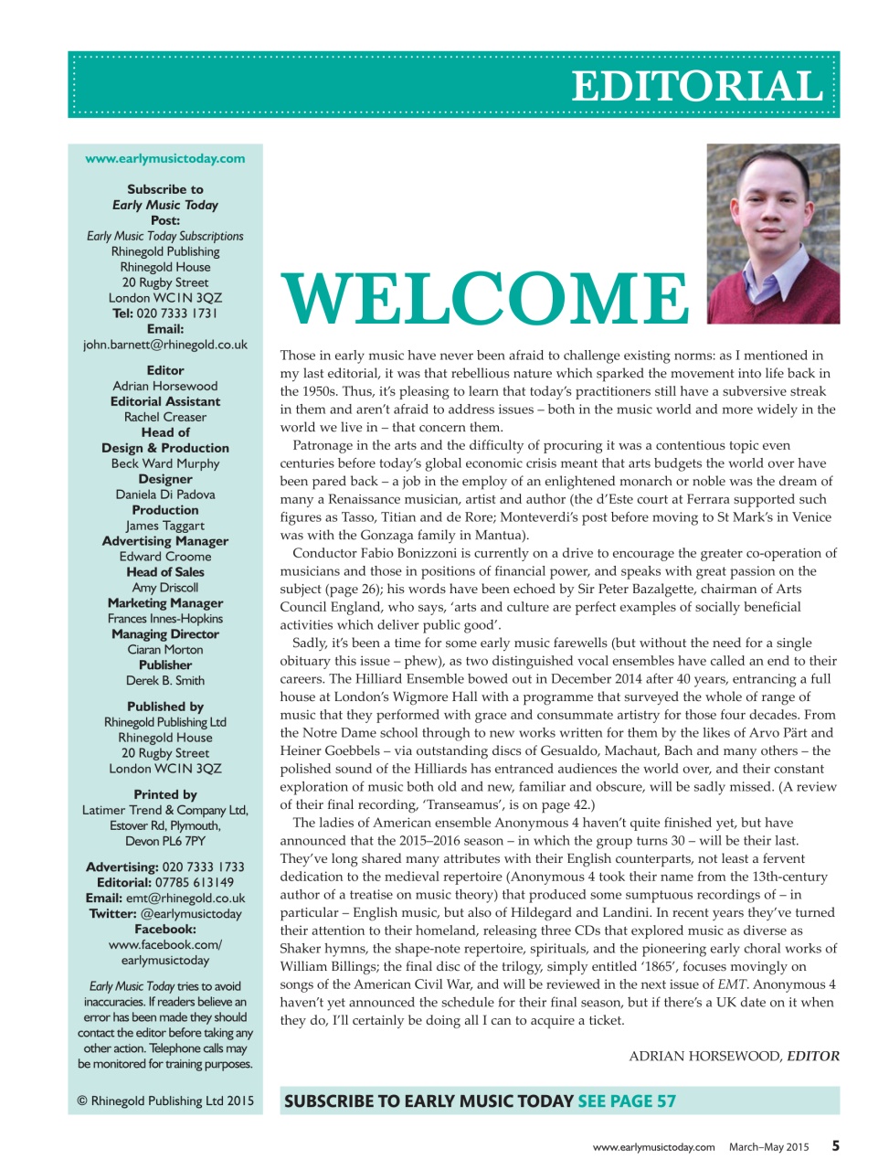 Early Music Today Preview Pages