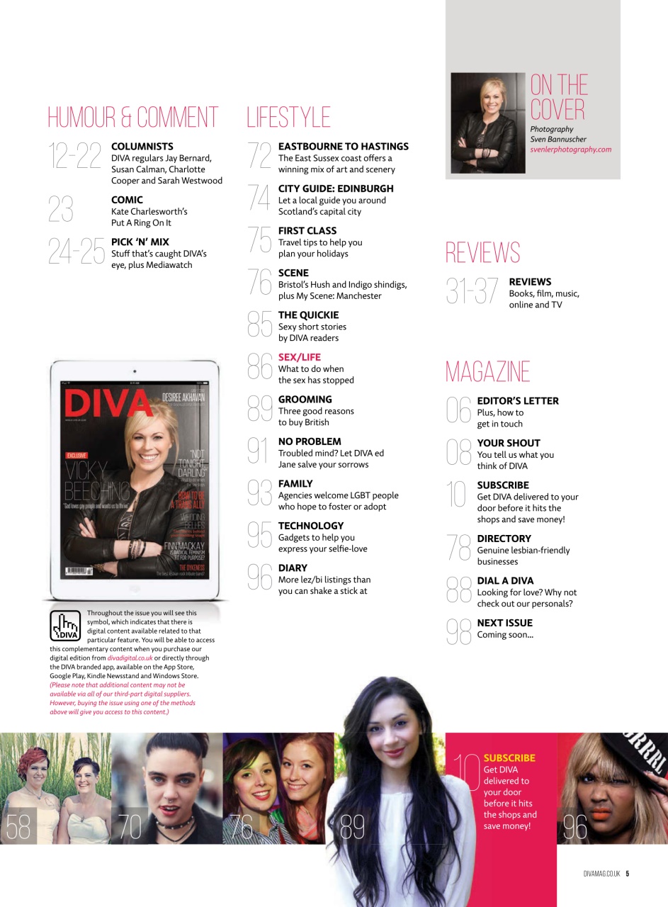DIVA Magazine Preview Pages