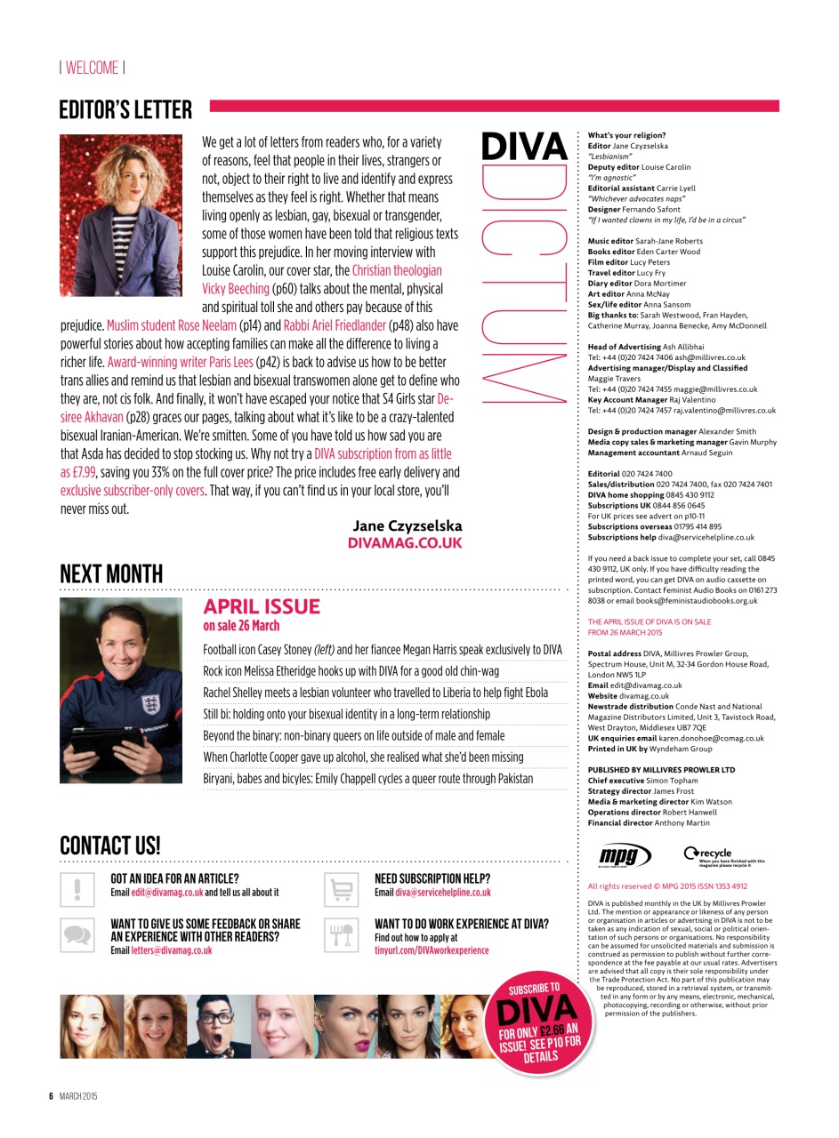 DIVA Magazine Preview Pages