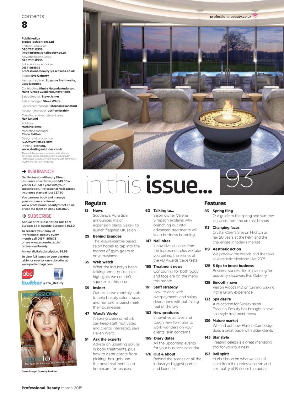 Professional Beauty Preview Pages