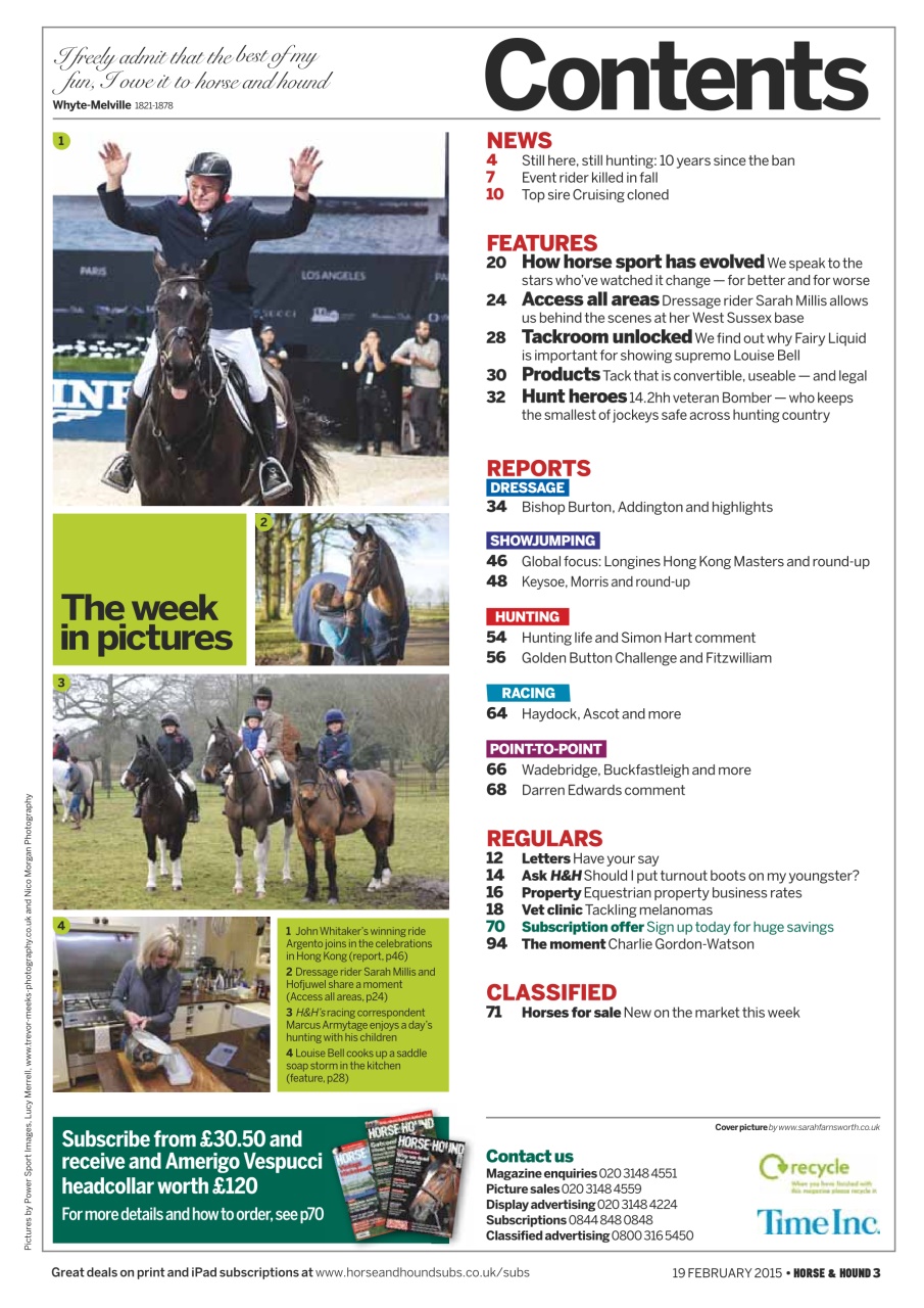 Horse & Hound Preview Pages