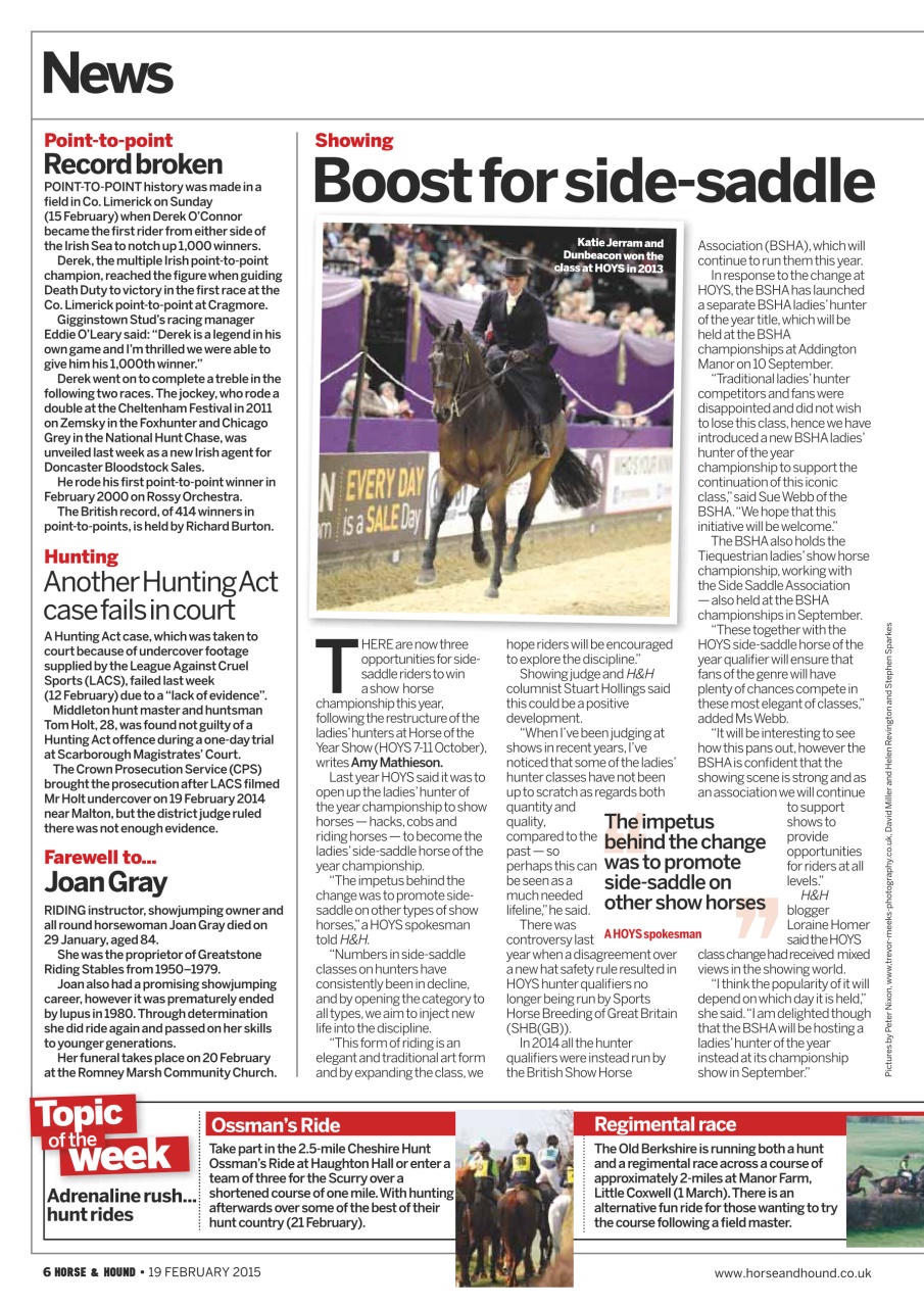 Horse & Hound Preview Pages
