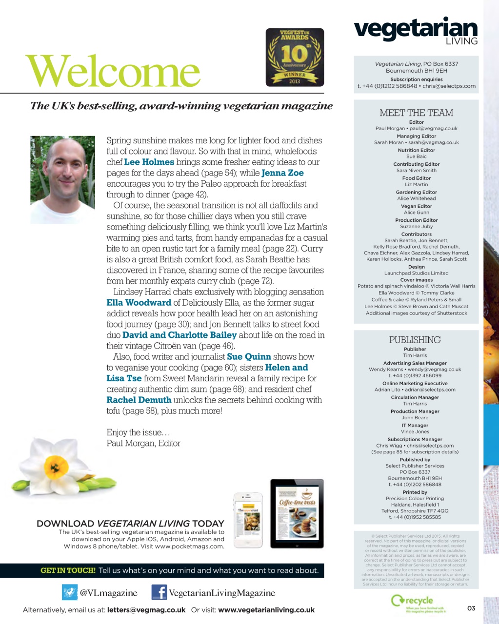 Vegetarian Living Preview Pages