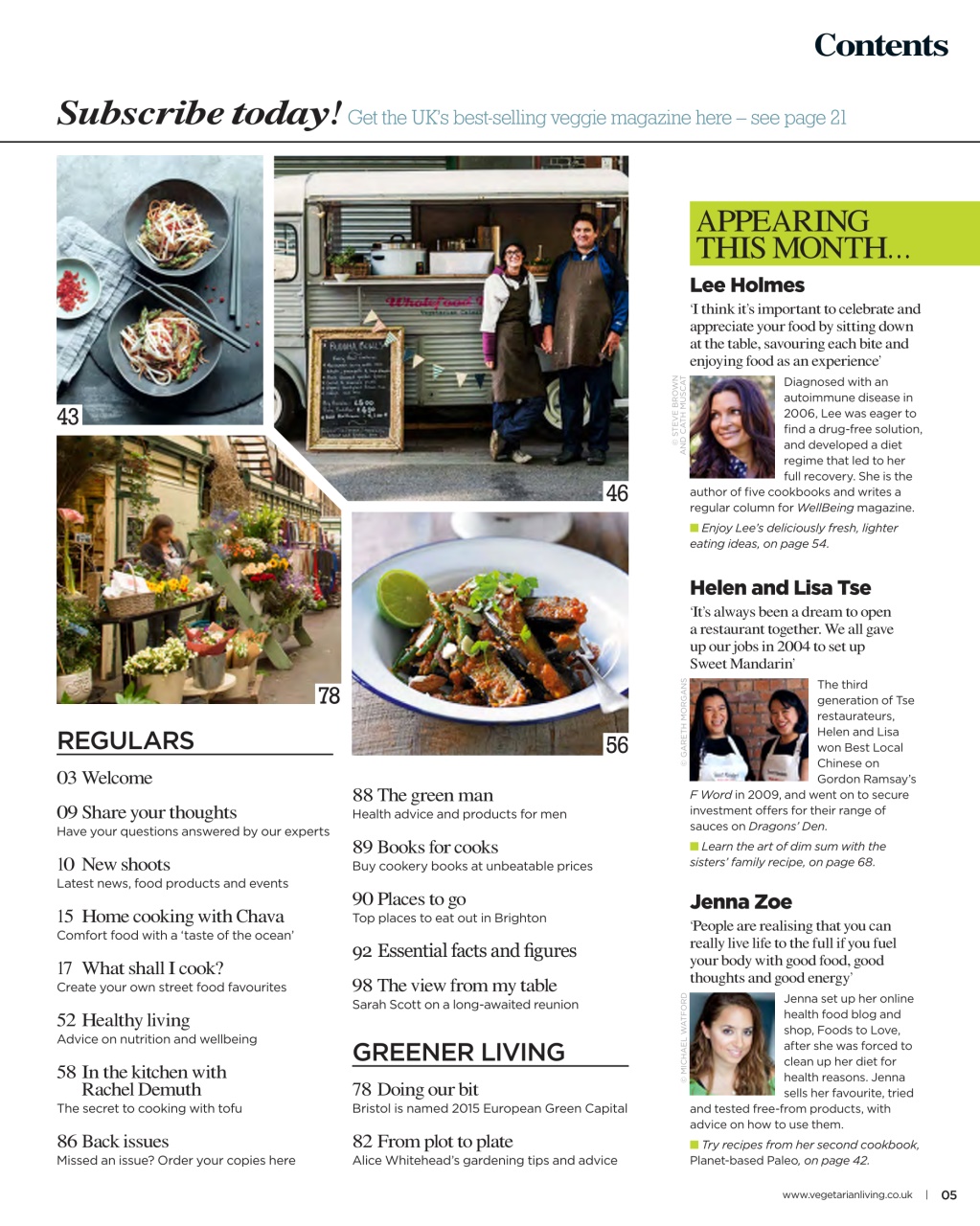 Vegetarian Living Preview Pages
