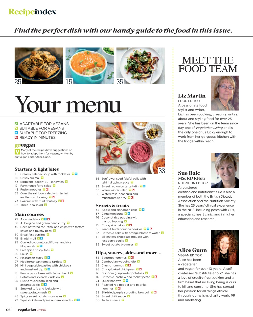 Vegetarian Living Preview Pages