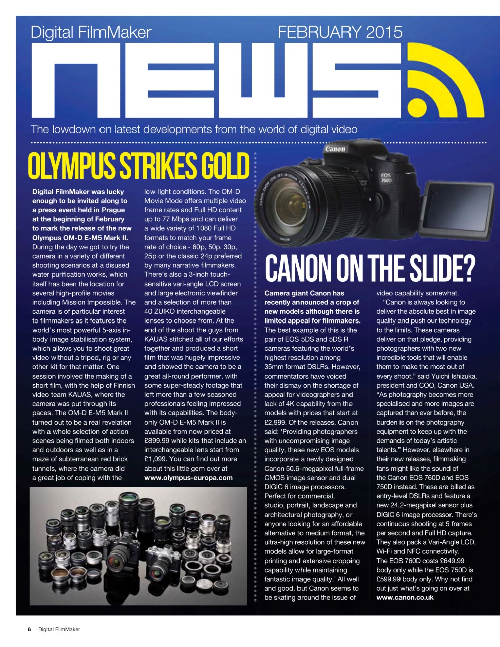 Digital FilmMaker Preview Pages