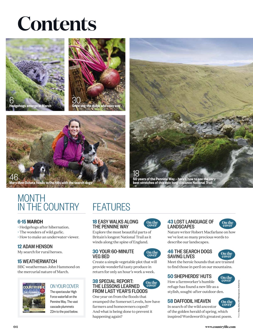 BBC Countryfile Magazine Preview Pages
