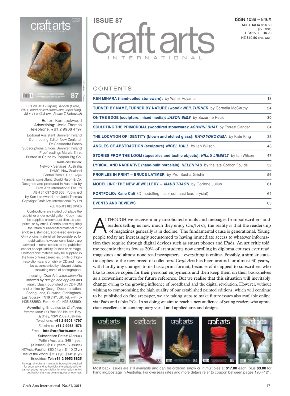 Craft Arts International Preview Pages