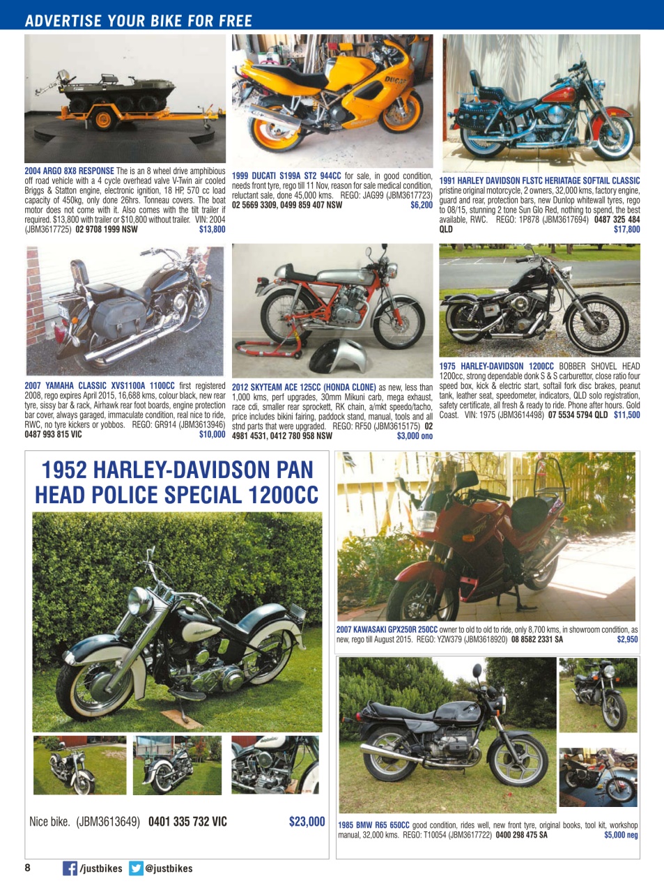 JUST BIKES Preview Pages