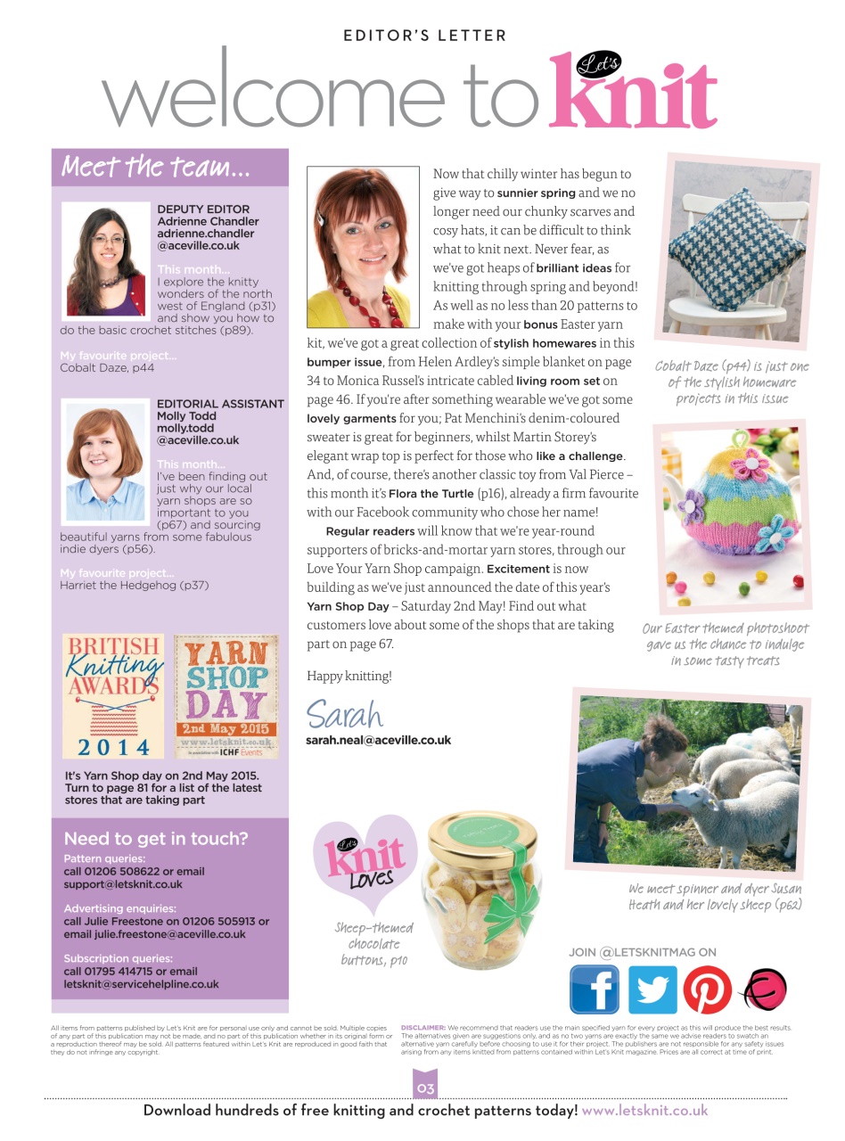 Let's Knit Preview Pages