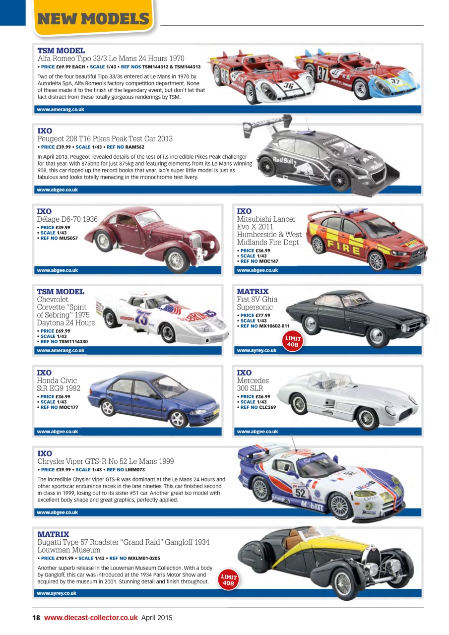 Diecast Collector Preview Pages