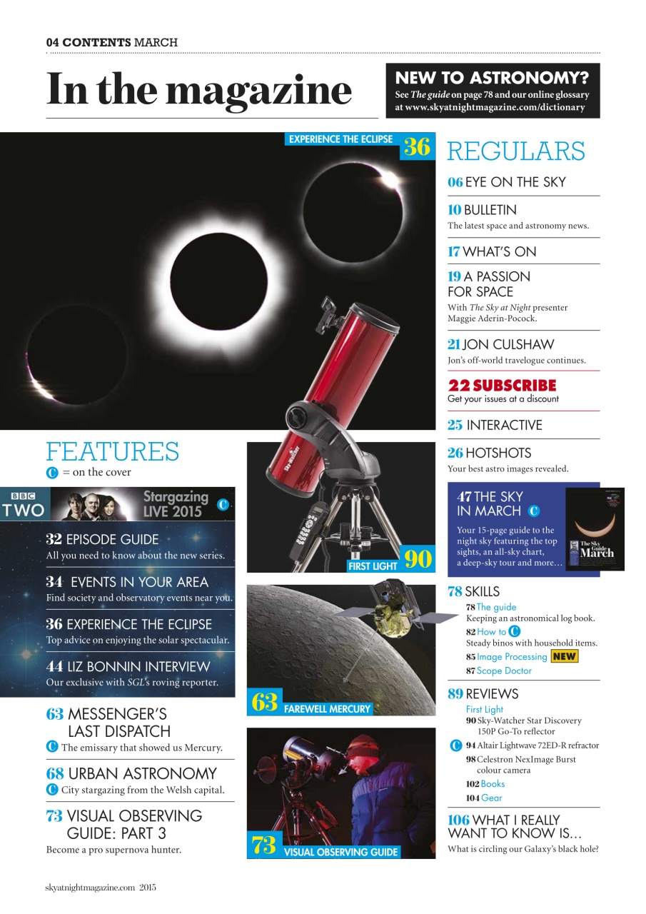 BBC Sky at Night Magazine Preview Pages