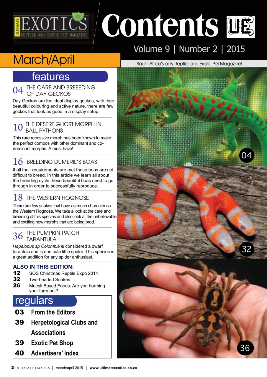 Ultimate Exotics Preview Pages