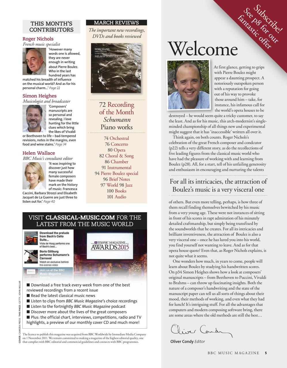 BBC Music Magazine Preview Pages