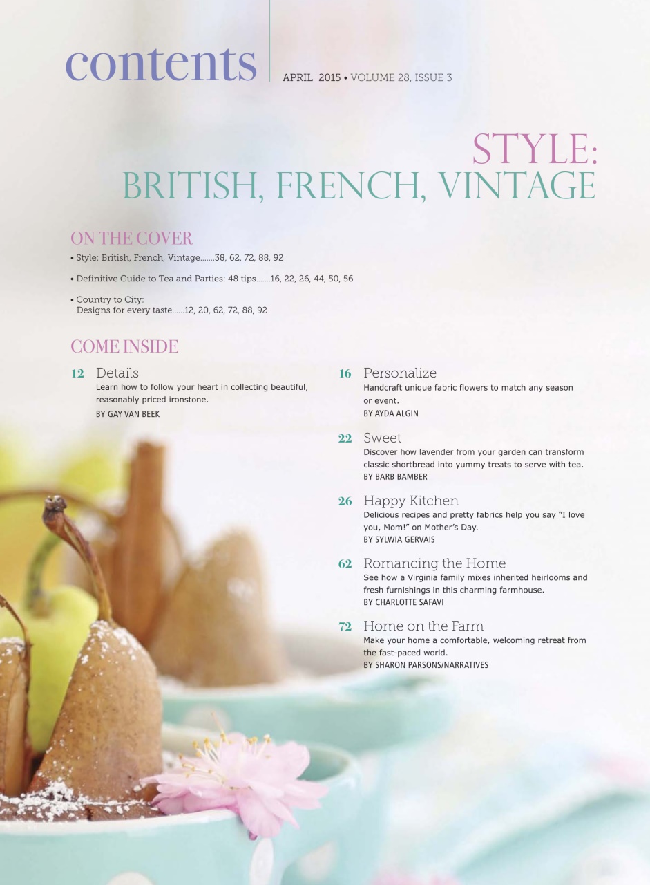 Romantic Homes Preview Pages