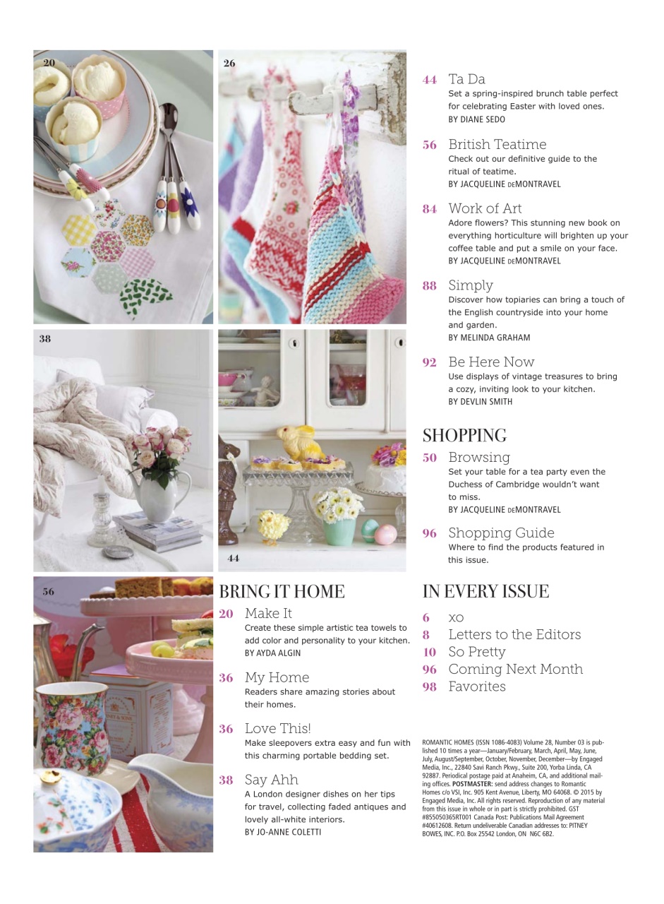 Romantic Homes Preview Pages
