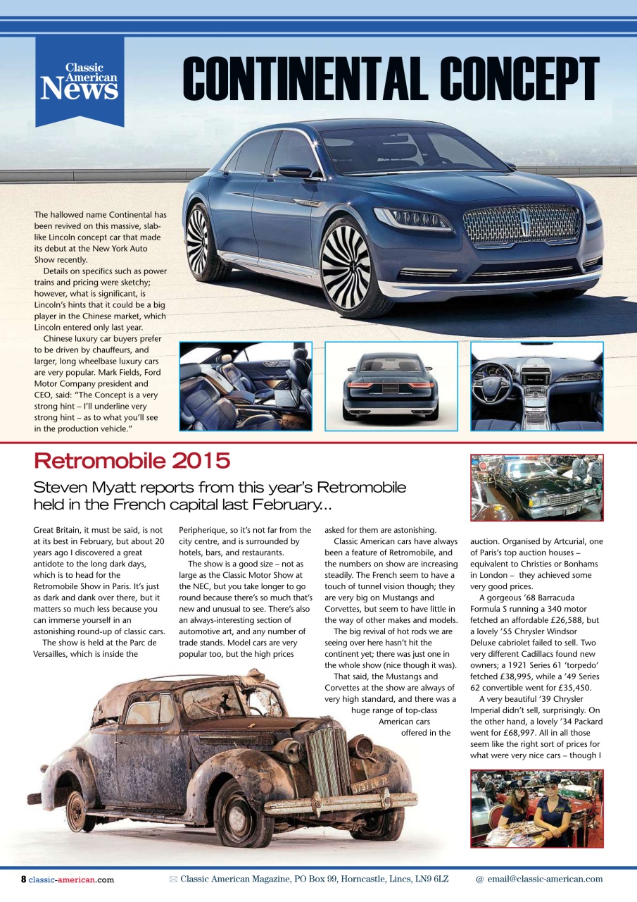 Classic American Magazine Preview Pages