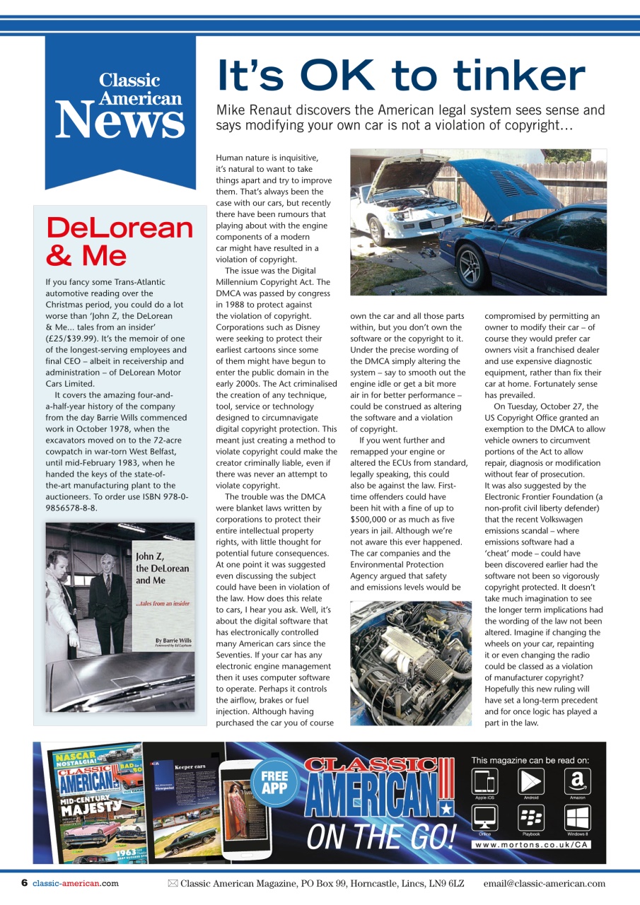 Classic American Magazine Preview Pages