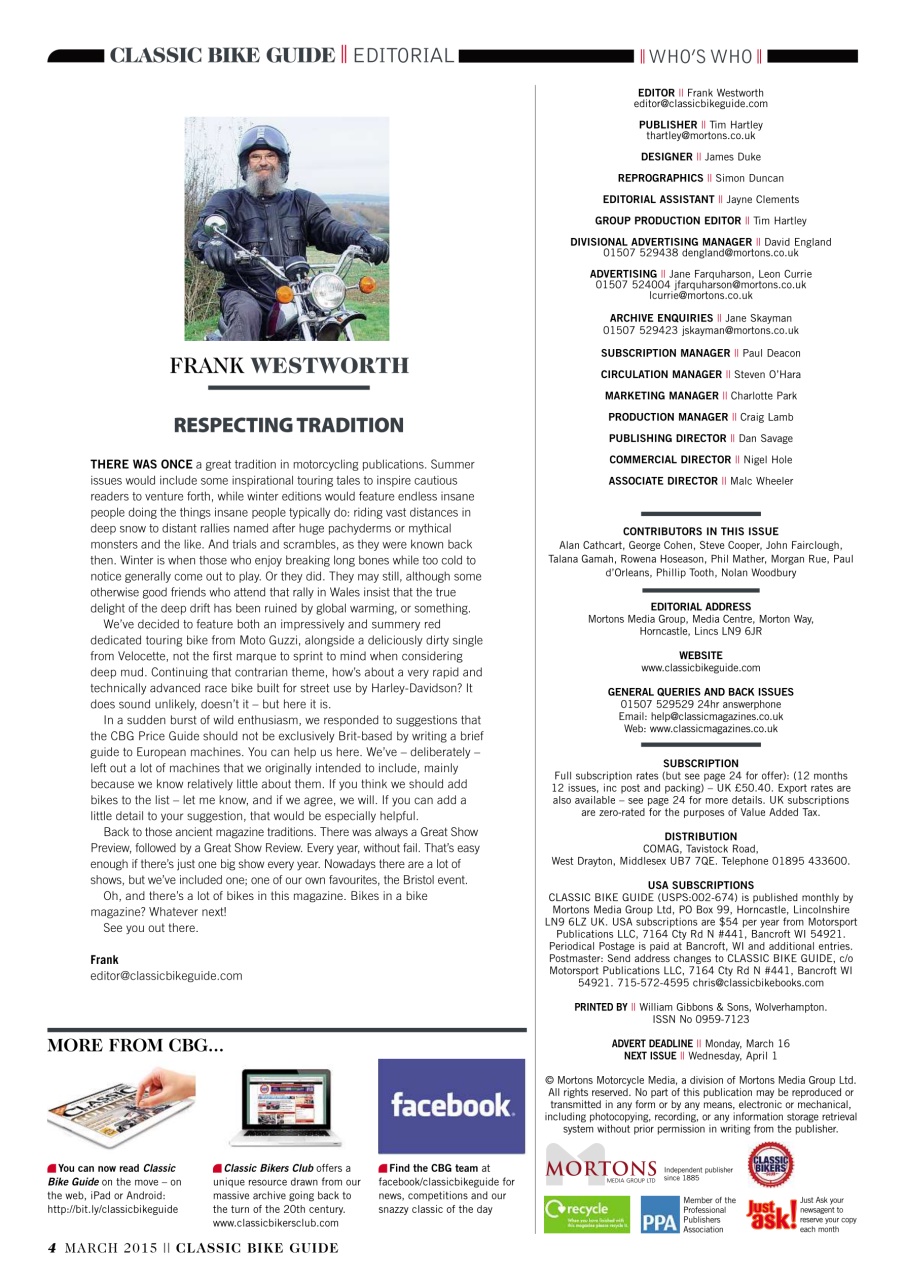 Classic Bike Guide Preview Pages