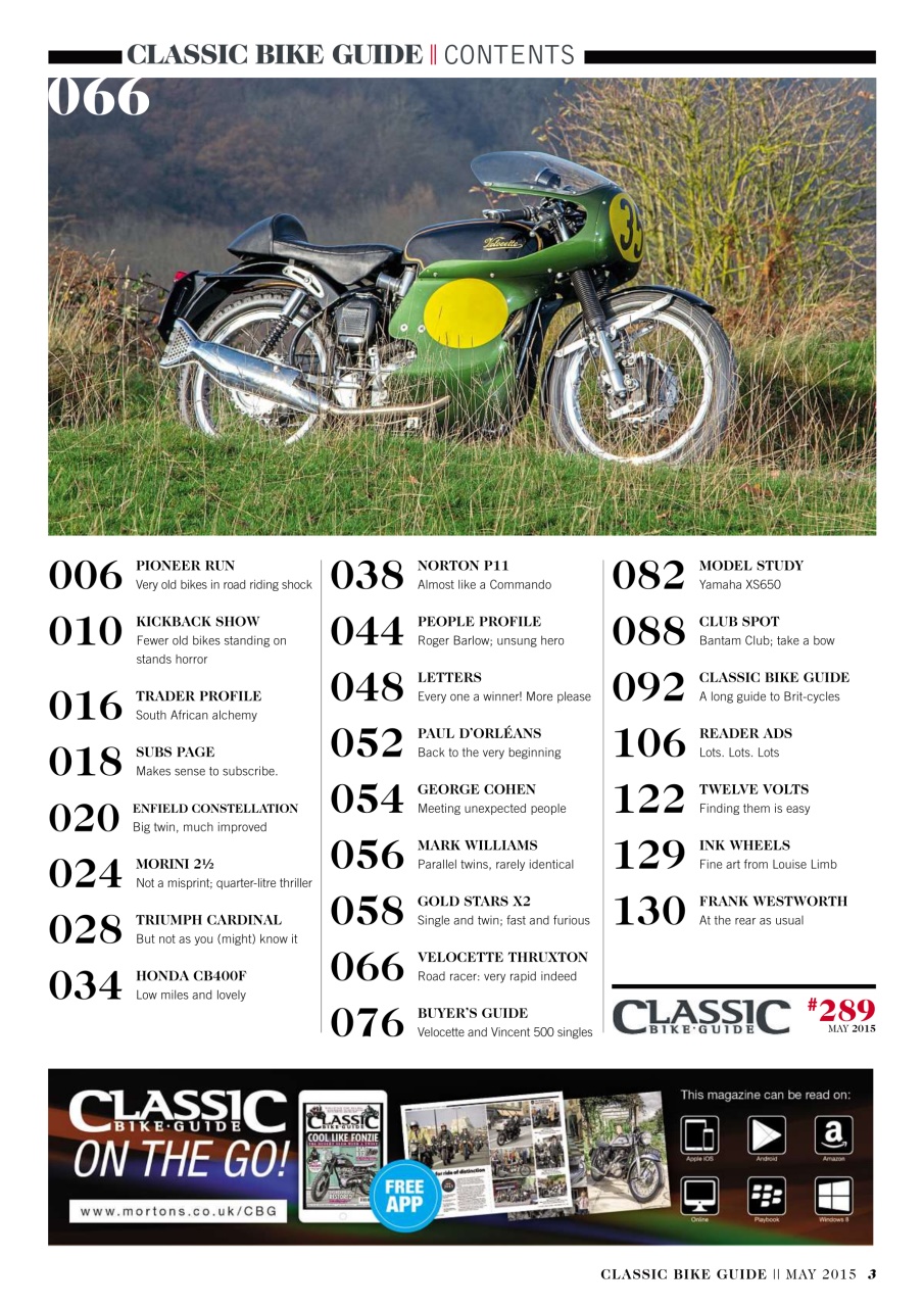 Classic Bike Guide Preview Pages