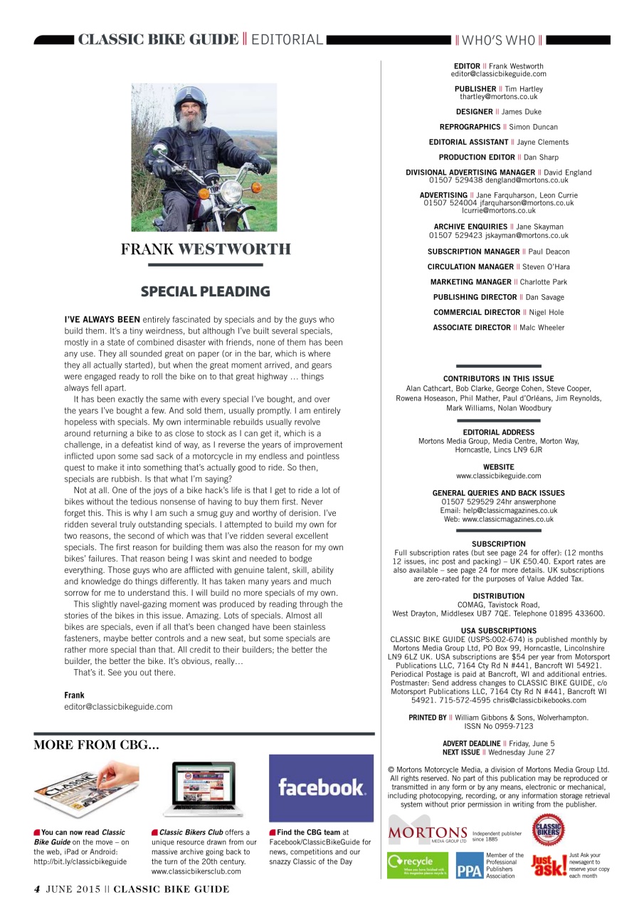 Classic Bike Guide Preview Pages