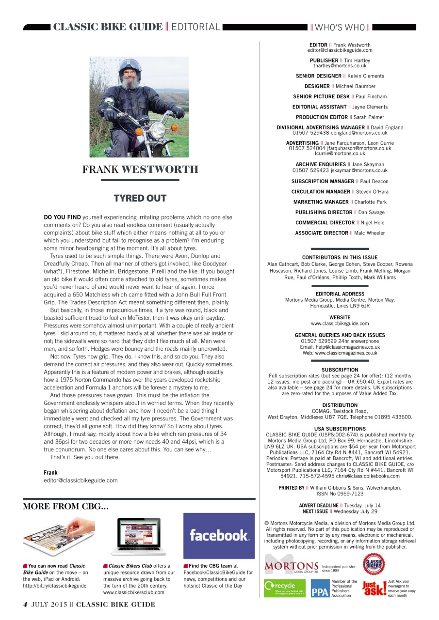 Classic Bike Guide Preview Pages