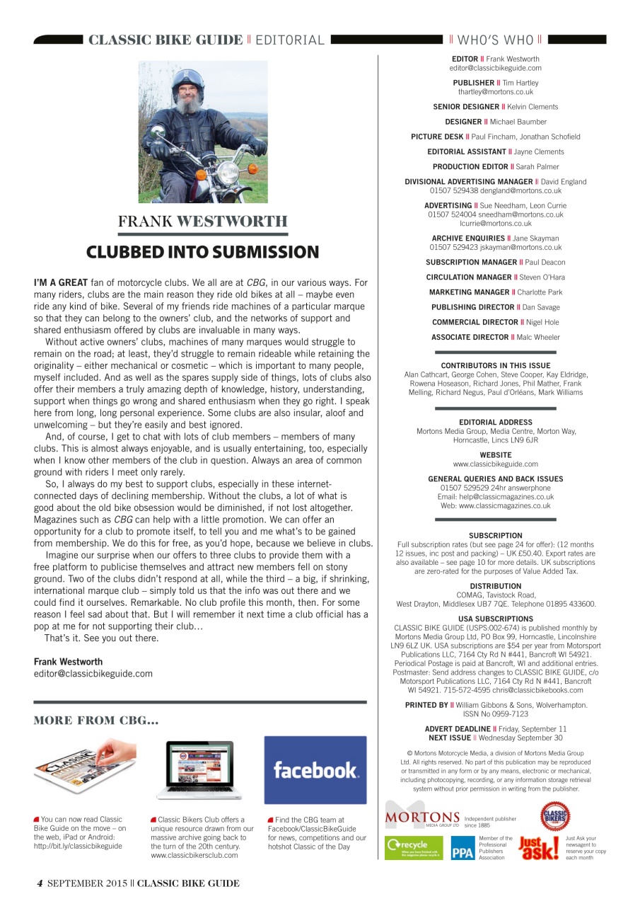 Classic Bike Guide Preview Pages