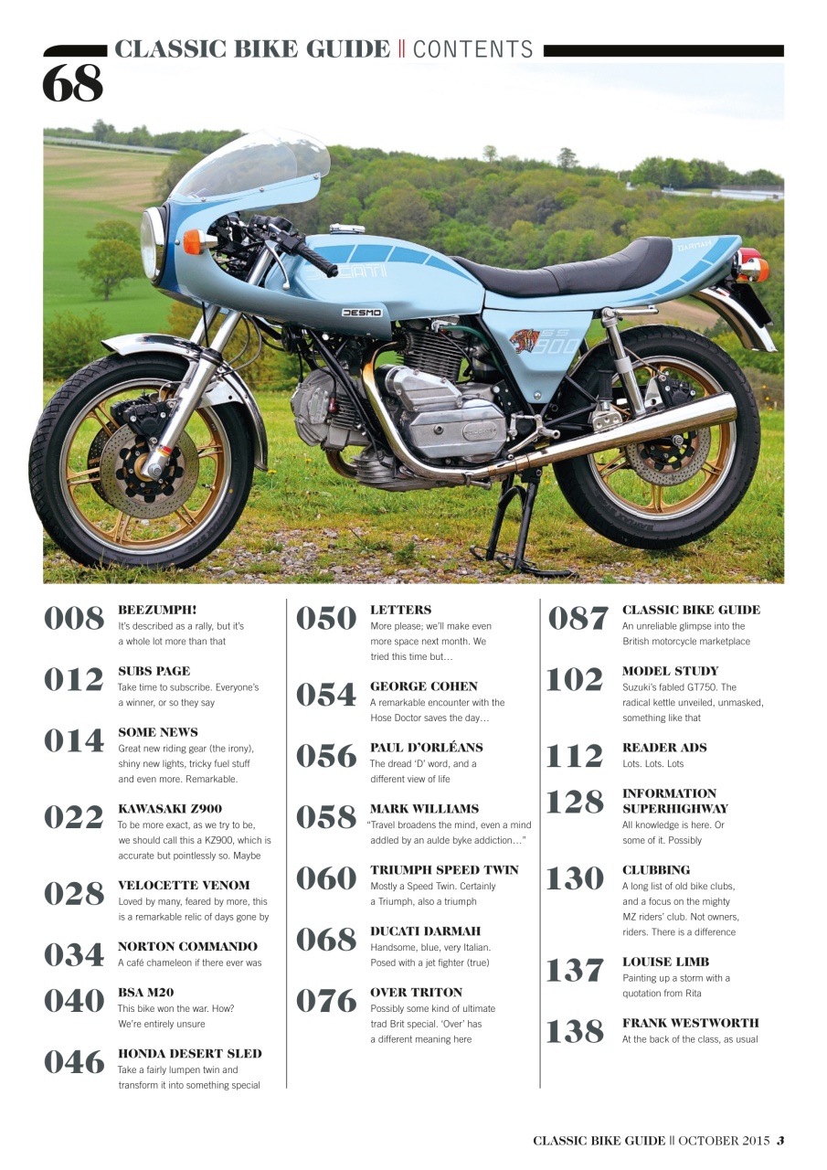 Classic Bike Guide Preview Pages